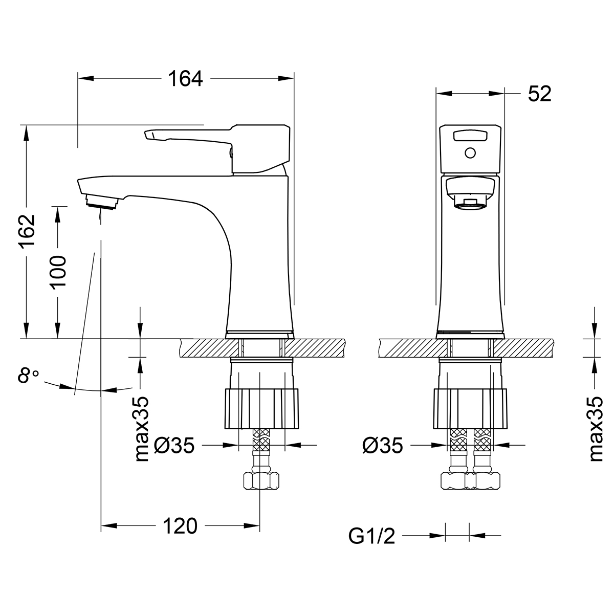 Смеситель для раковины Lemark Evitta LM0506C