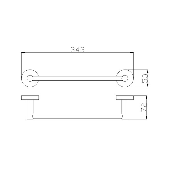 Полотенцедержатель Rav Slezak Colorado COA0701/30 хром, 35 см