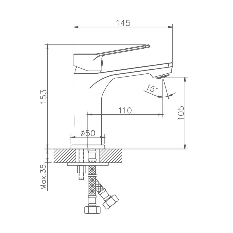 Смеситель для раковины Haiba HB559 HB10559