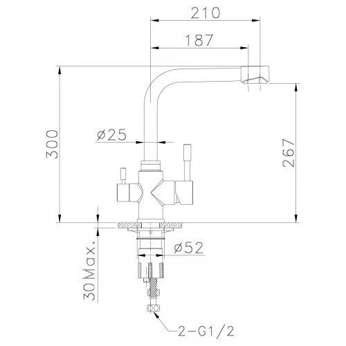 Смеситель для кухни Lemark Expert LM5061G