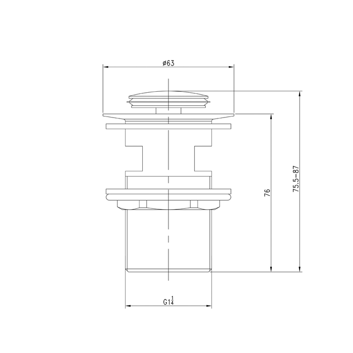 Донный клапан для раковины IDDIS Optima Home 001SB01i88