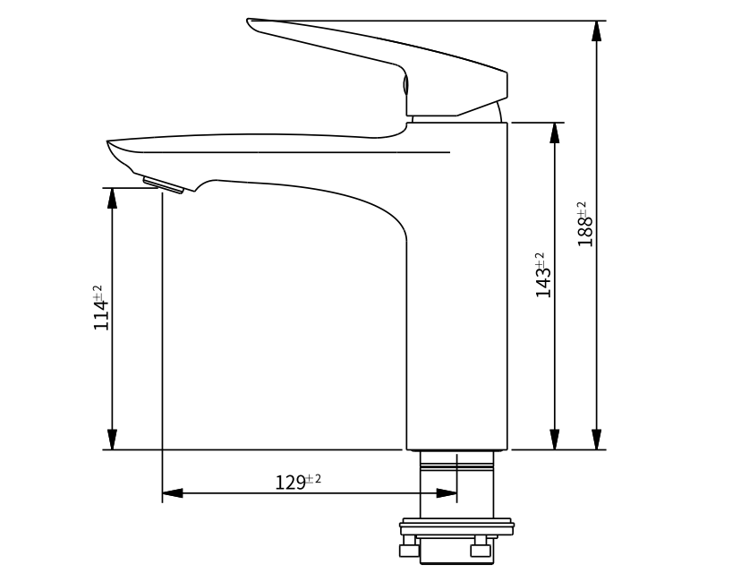 Смеситель для раковины Savol SK-H7206