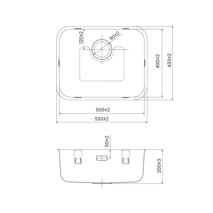 Мойка кухонная IDDIS Mate MAT53S0i77