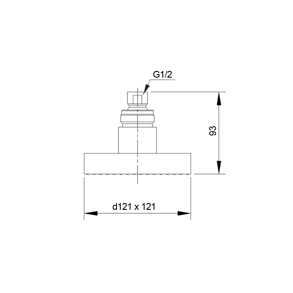 Верхний душ Raiber RFD-23