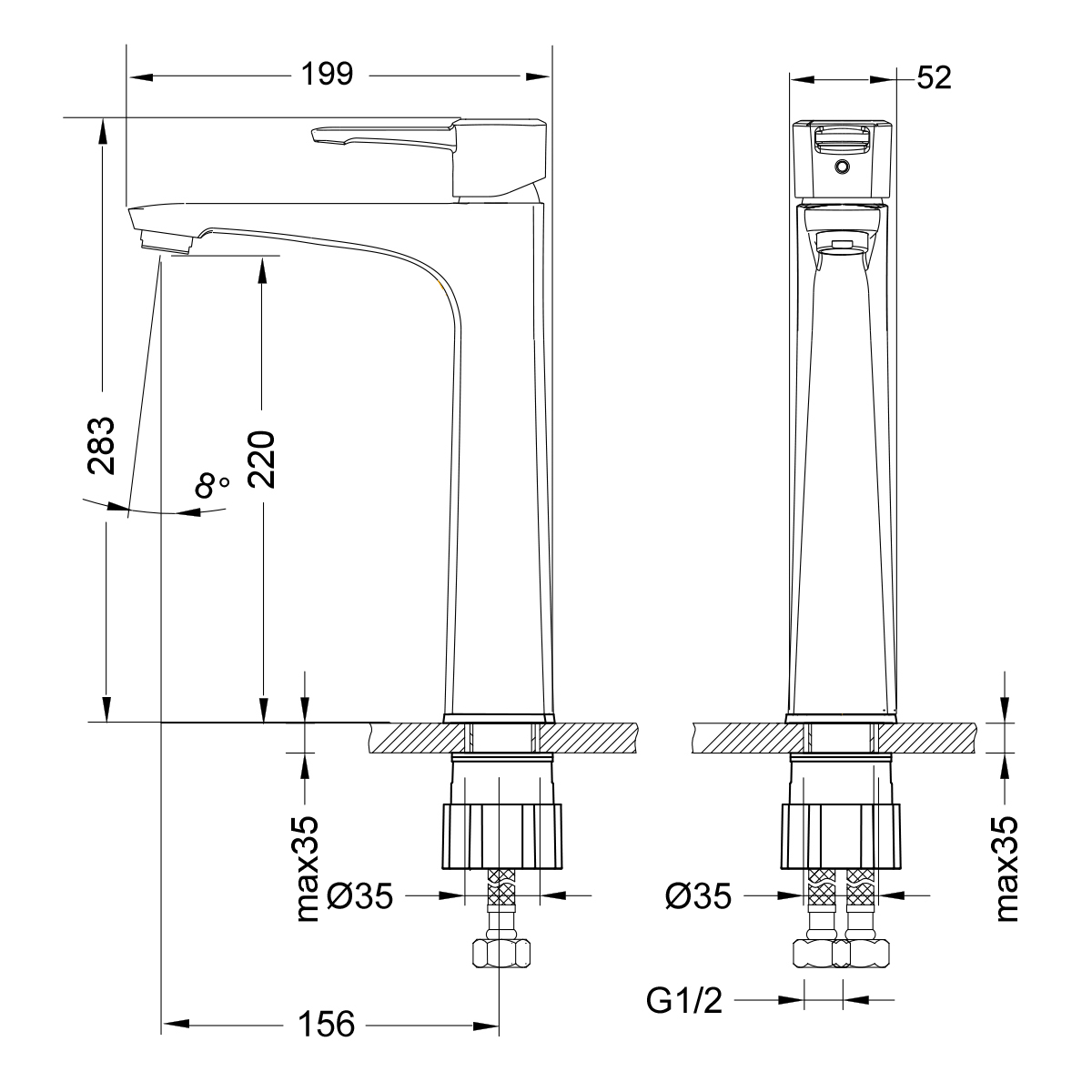 Смеситель для раковины Lemark Evitta LM0509C