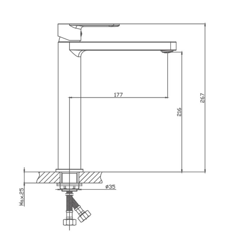 Смеситель для раковины Haiba HB617 HB11617