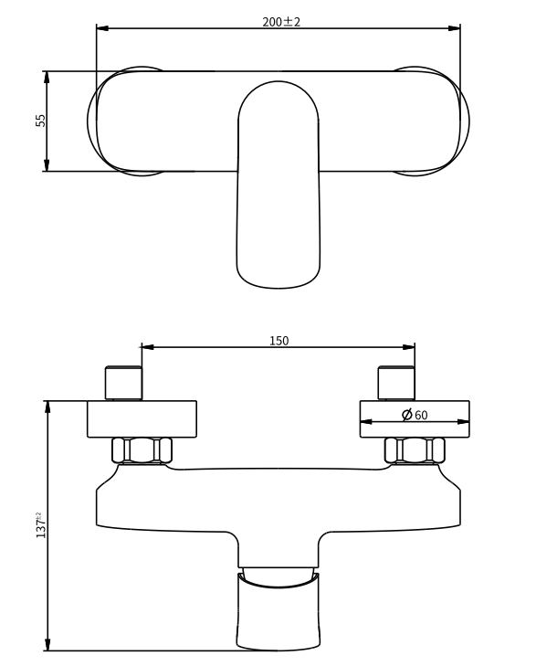 Смеситель для душа Savol SK-H7403