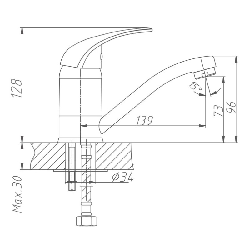 Смеситель для кухни Haiba HB03 HB4503