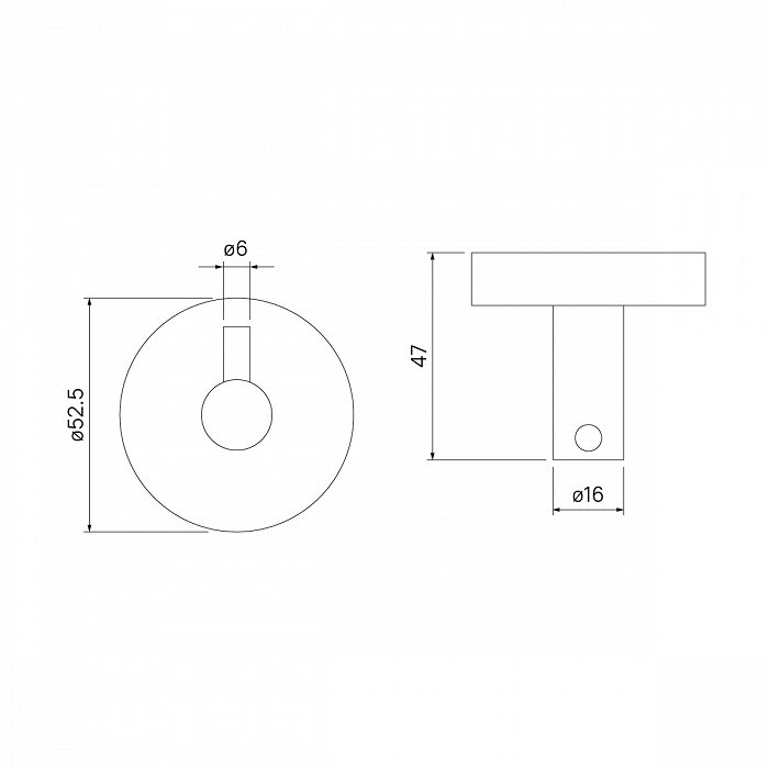 Крючок IDDIS Sena SENSS10i41 одинарный