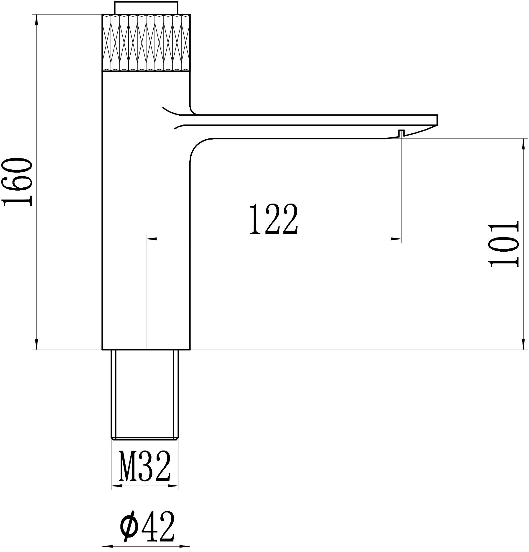 Смеситель для раковины Savol S-601810