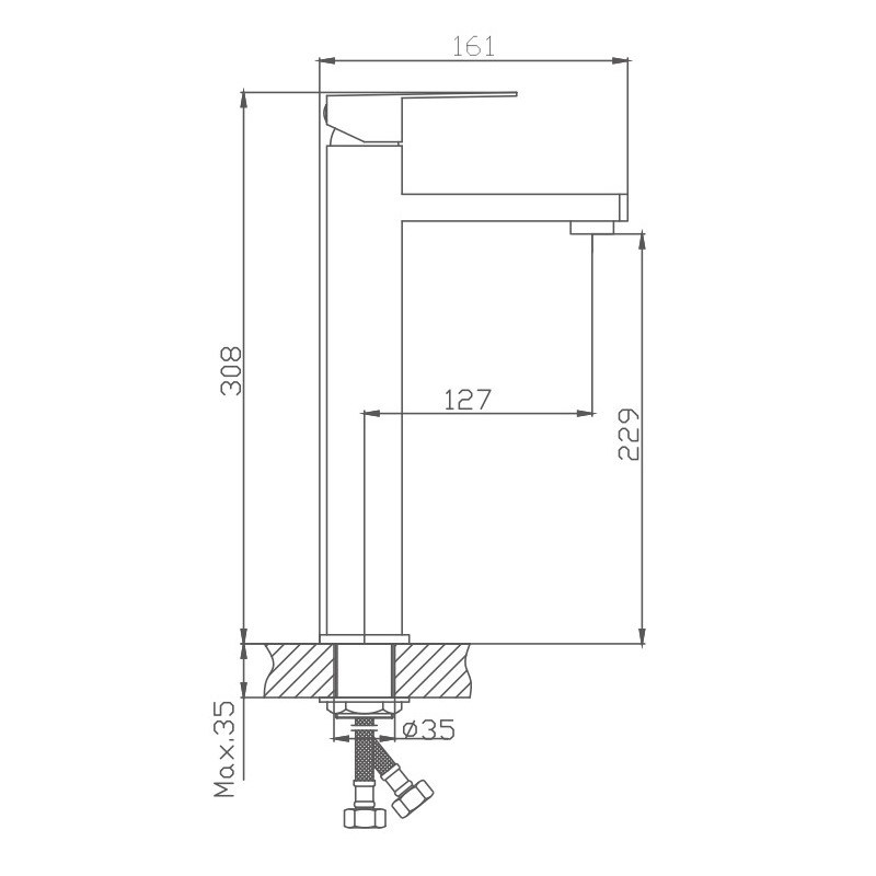 Смеситель для раковины Haiba HB803 HB11803