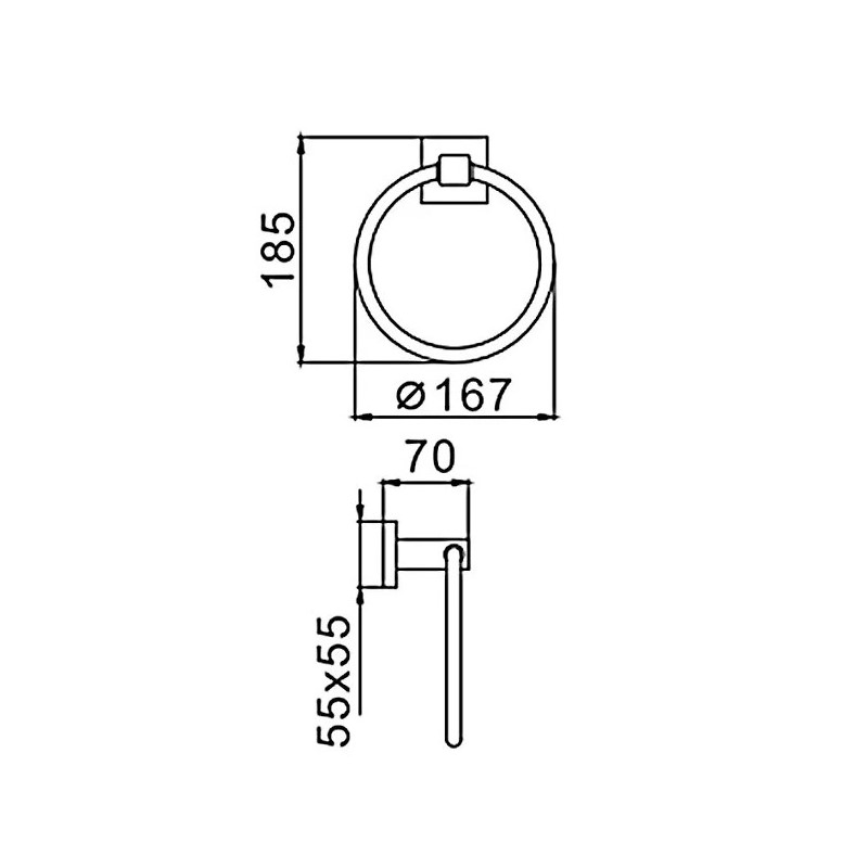 Полотенцедержатель Haiba HB89 04