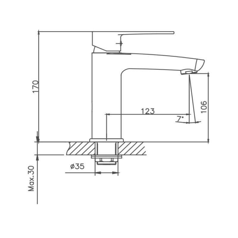 Смеситель для раковины Cron CN523