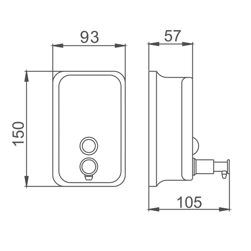 Диспенсер для мыла Haiba HB401