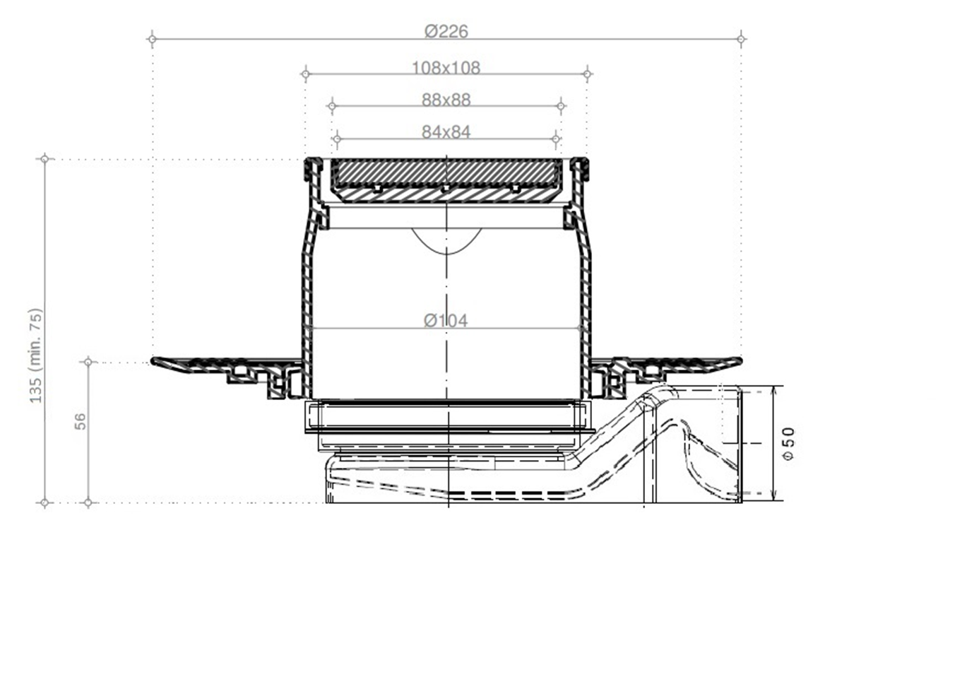 Душевой трап Pestan Confluo Standard Plate 8 13702566 хром