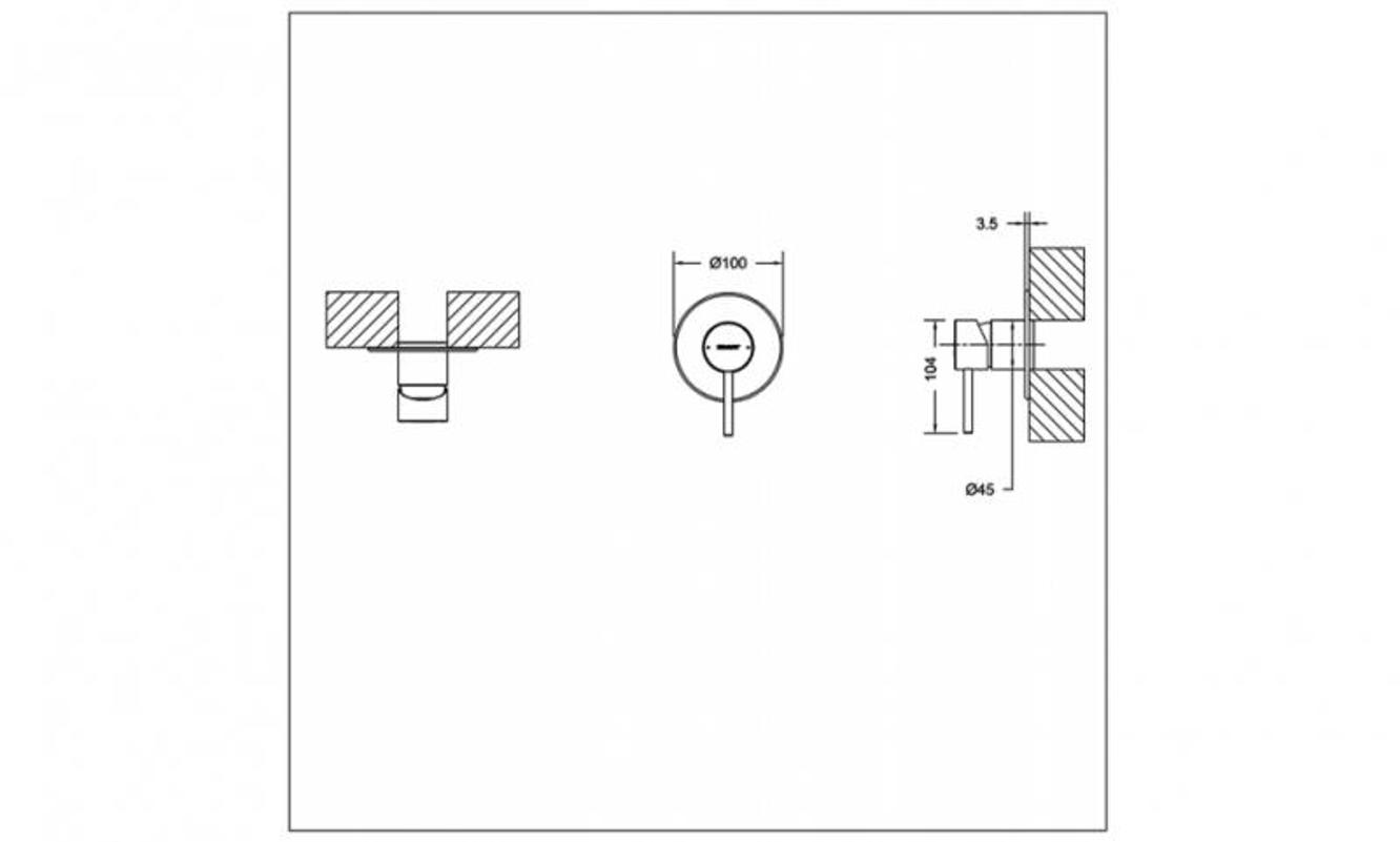 Смеситель для душа Bravat Arc PB86061BW-A1-ENG черный