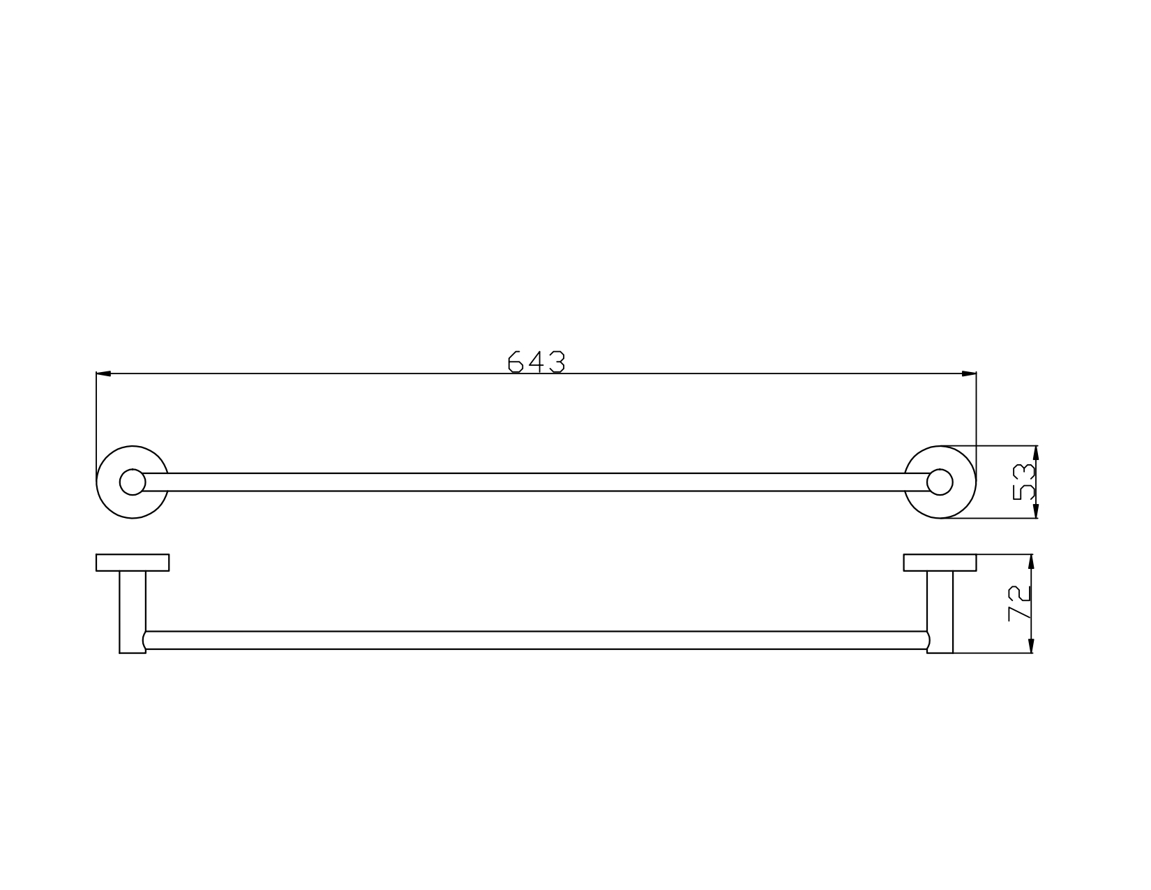 Полотенцедержатель Rav Slezak Colorado COA0701/60Z золото, 65 см