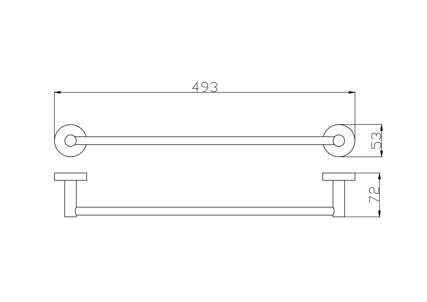 Полотенцедержатель Rav Slezak Colorado COA0701/45Z золото, 50 см