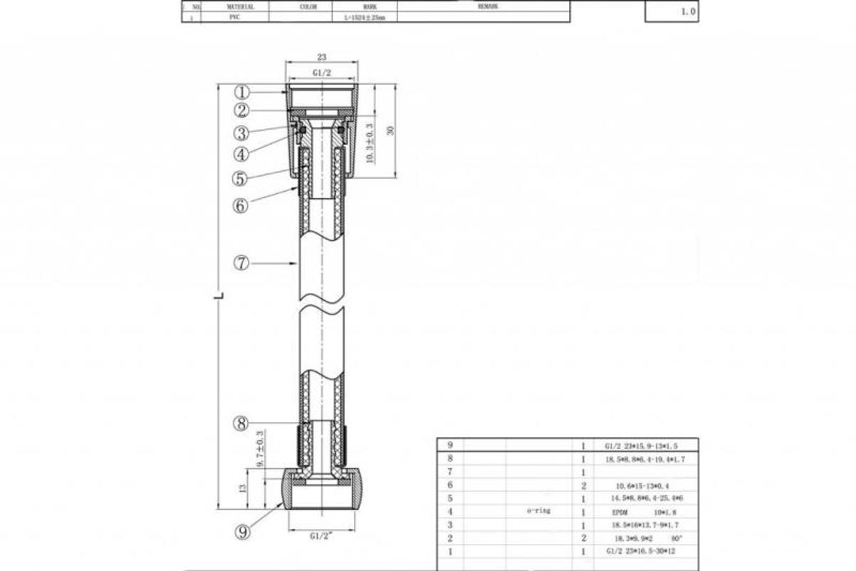 Душевой шланг Bravat P7231N-RUS