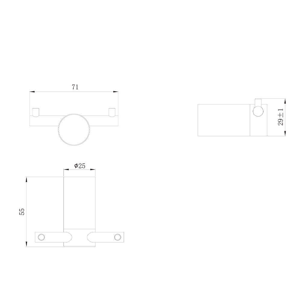 Крючок Raiber Graceful RPB-80005 черный