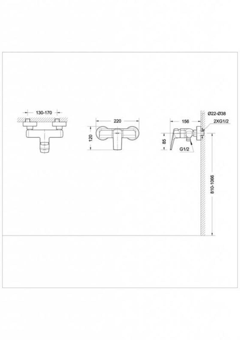 Смеситель для душа Bravat Real F9121179CP-01