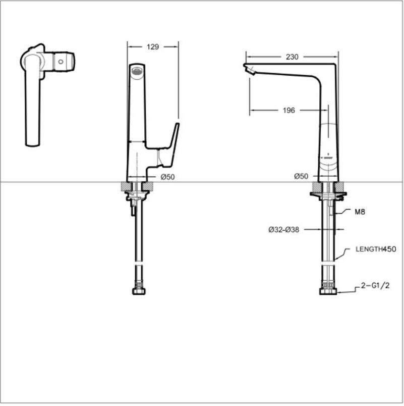 Смеситель для кухни Bravat Real F7121179CP-2-RUS