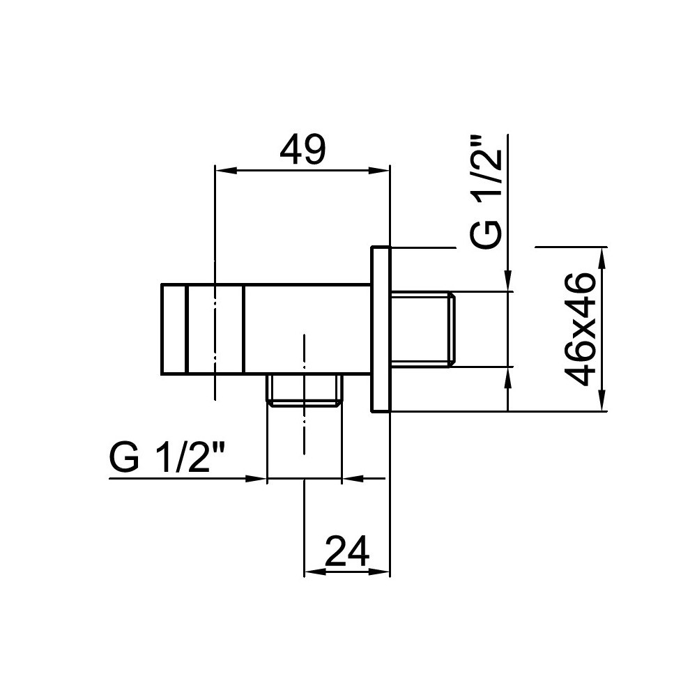 Шланговое подключение Webert Comfort AC0354015 с держателем для душа, хром