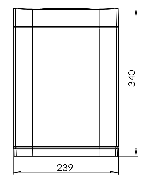 Мусорное ведро Java S-883-9W 9 л, белое