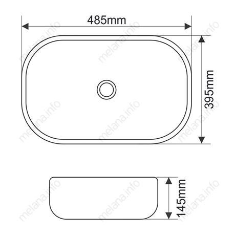 Раковина Melana MLN-A419