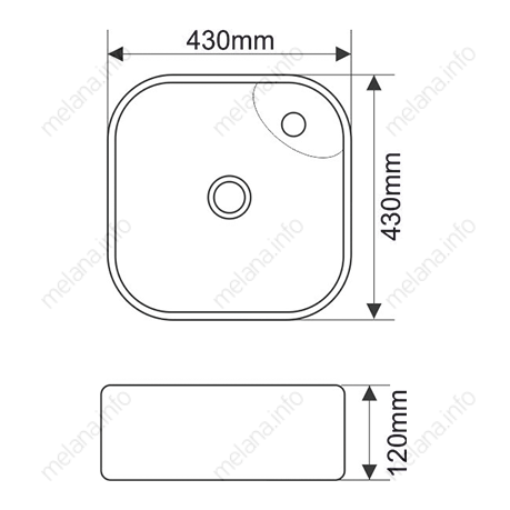 Раковина Melana MLN-78112