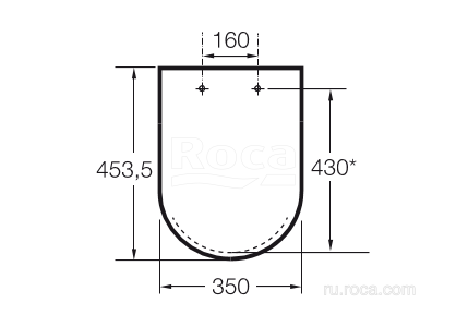 Крышка-сиденье Roca Gap 801470004 петли хром