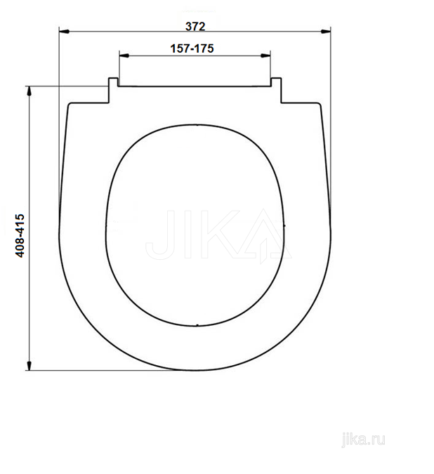 Крышка-сиденье Jika Lyra 9251.5 крепления металл