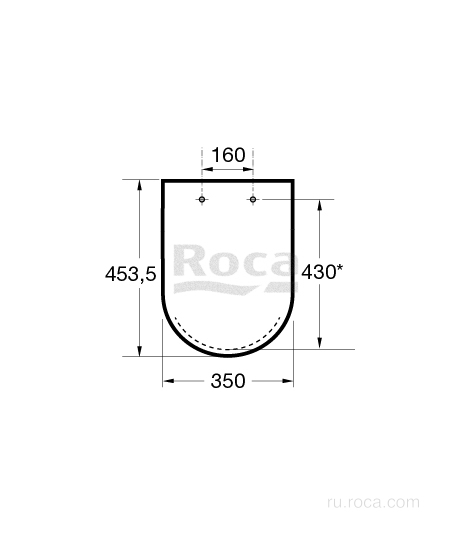 Крышка-сиденье Roca Gap 801472004 с микролифтом, петли хром