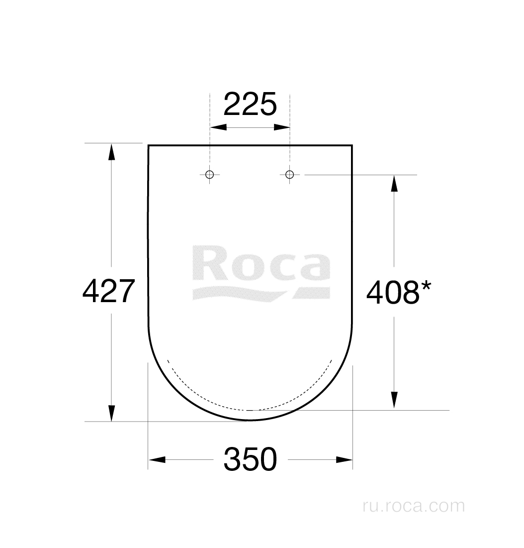 Крышка-сиденье Roca Gap Clean Rim 801732004 с микролифтом, петли хром