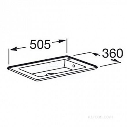 Мебельная раковина Roca Debba Unik 50