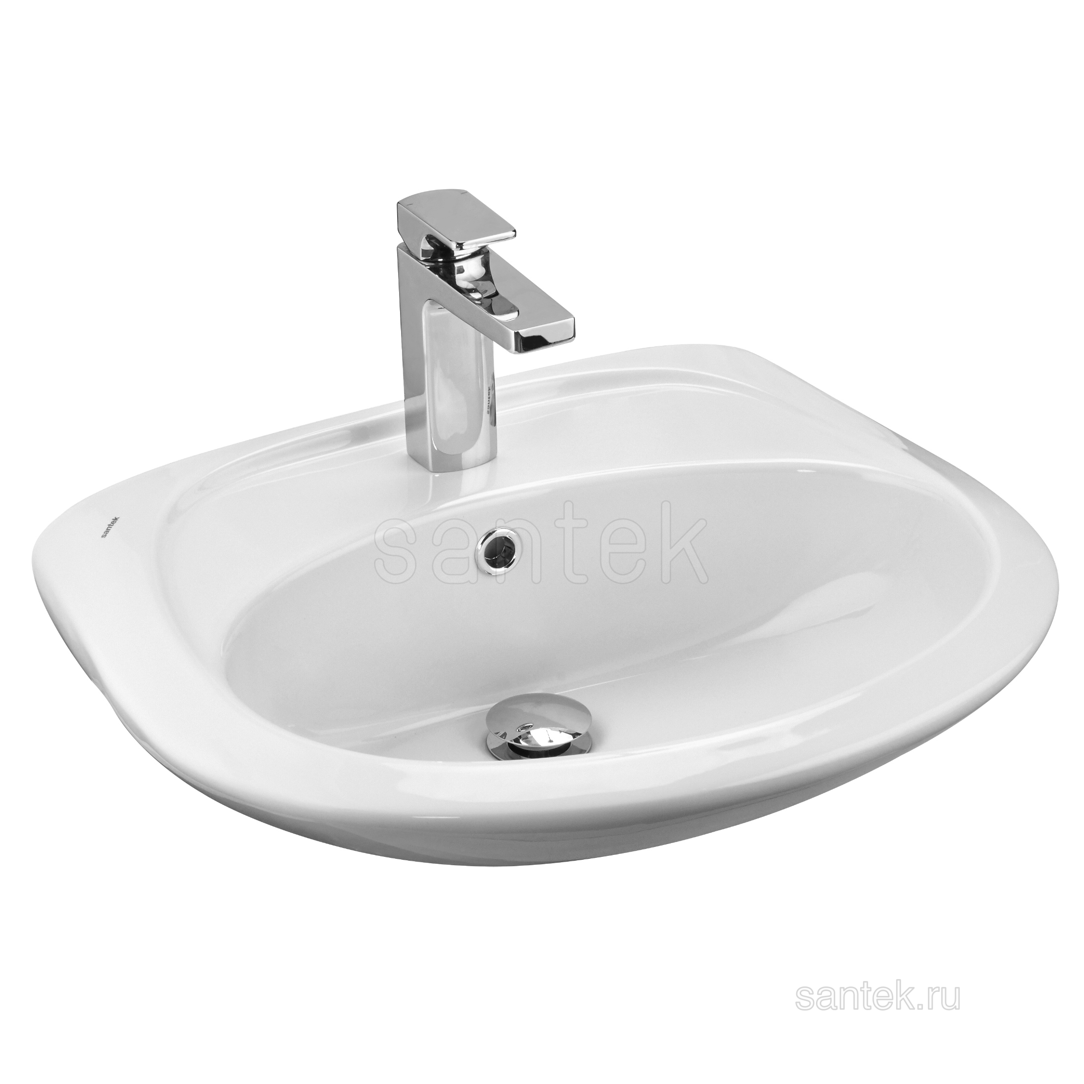 Раковина Santek Бриз 1WH110460 55 с пьедесталом