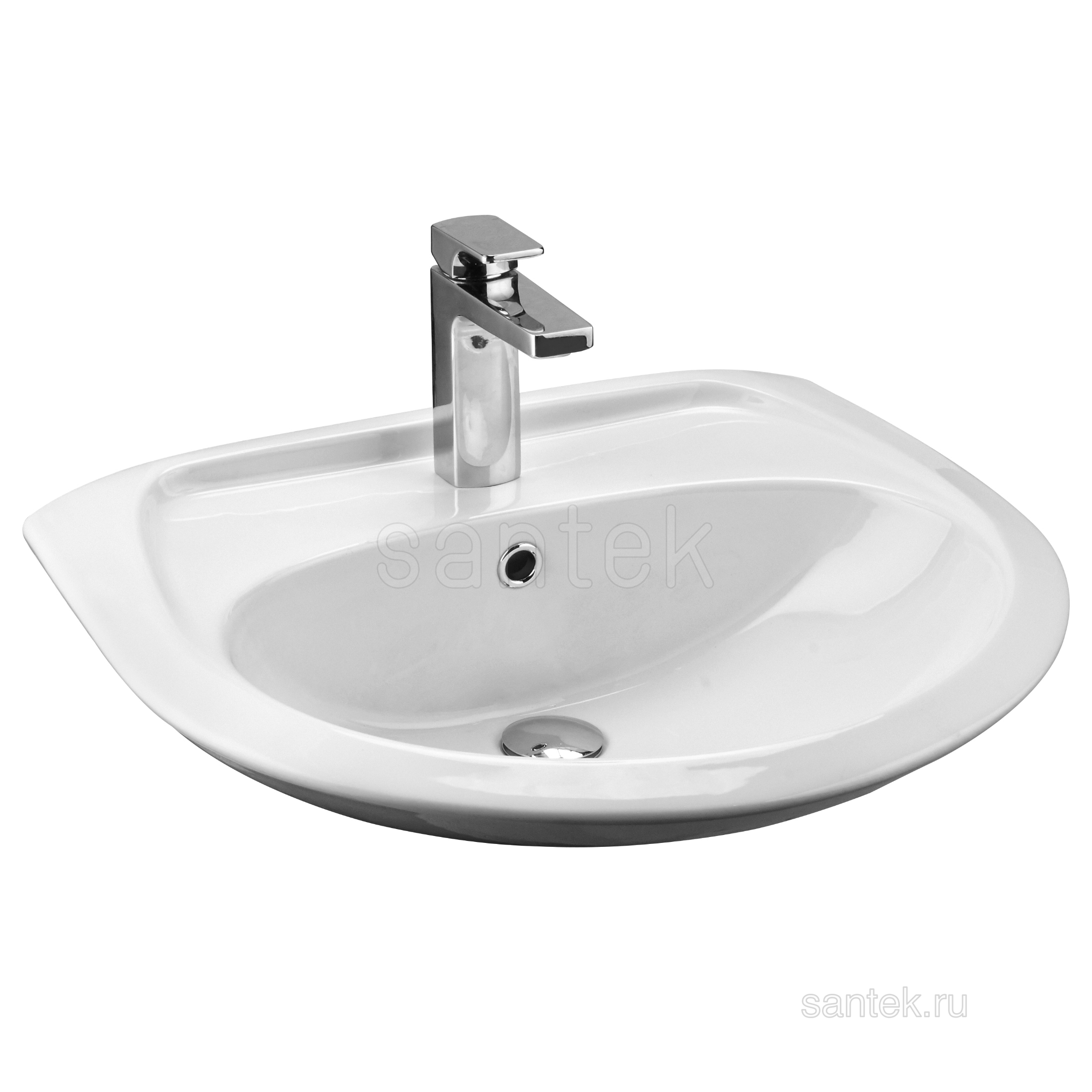 Раковина Santek Бриз 1WH110466 60 с пьедесталом Биц 1WH110595