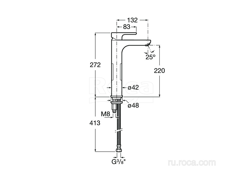 Смеситель для раковины Roca L20 5A3H09C00