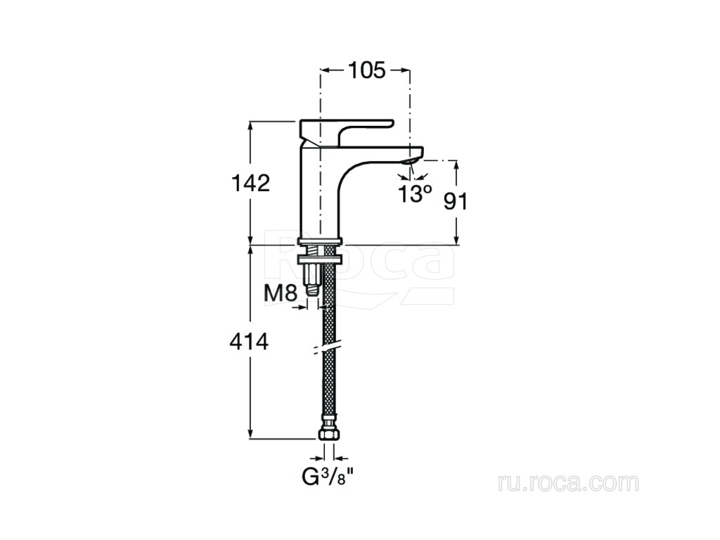 Смеситель для раковины Roca L20 5A3K09C00