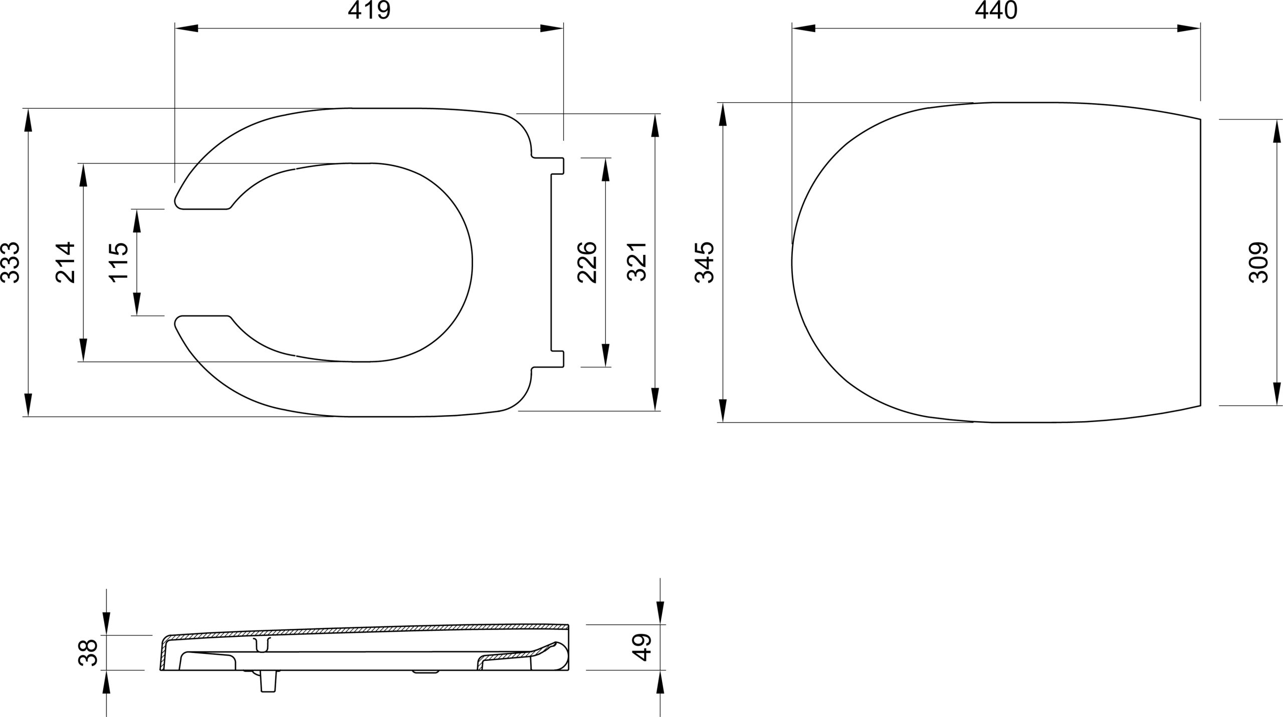 Унитаз подвесной BOCCHI Care&Confort 2011-001-0129 глянцевый белый, с микролифтом