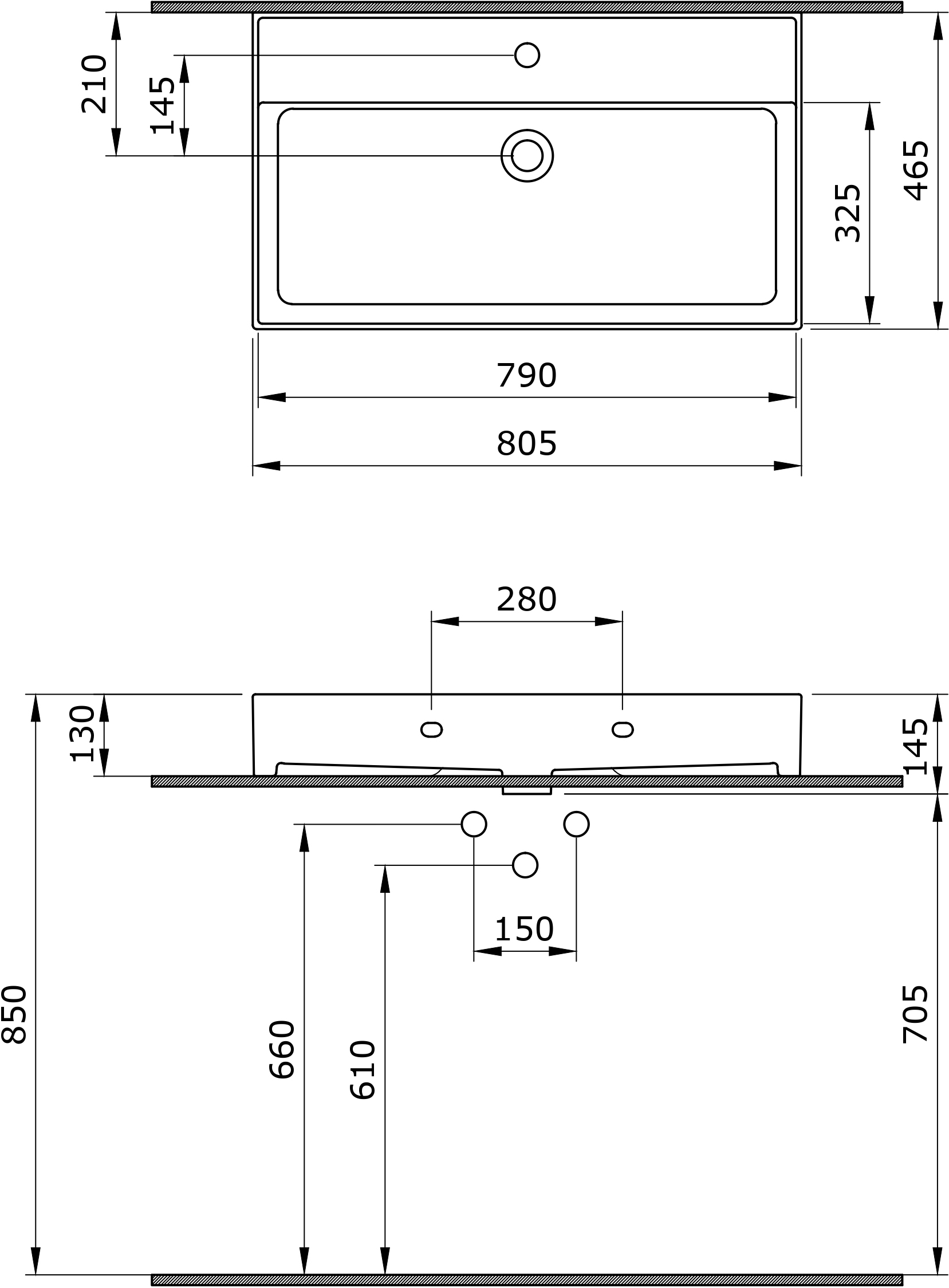 Раковина BOCCHI Milano 1377-001-0126 глянцевая белая