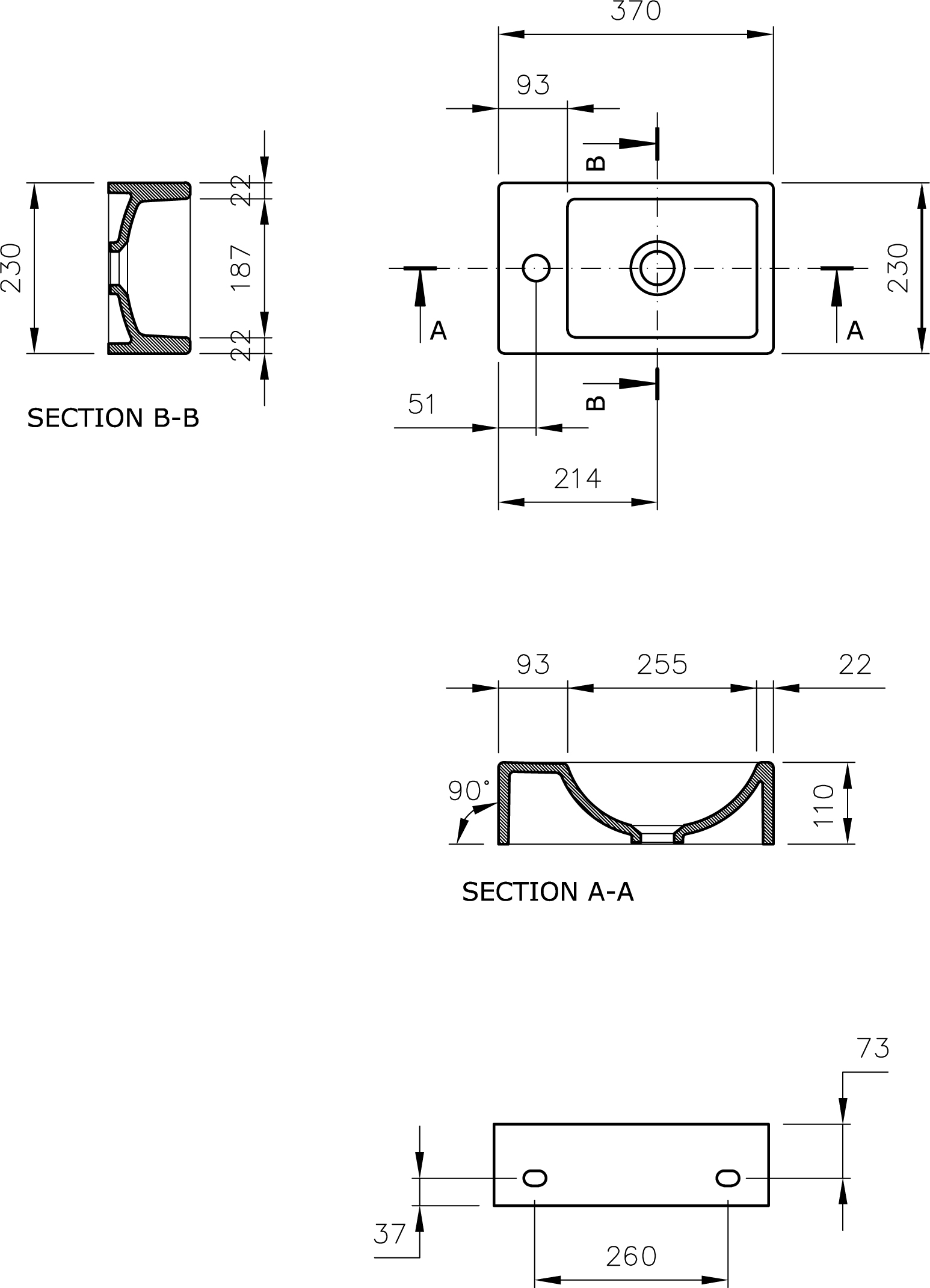 Рукомойник BOCCHI Mini 1419-001-0326 R, глянцевый белый