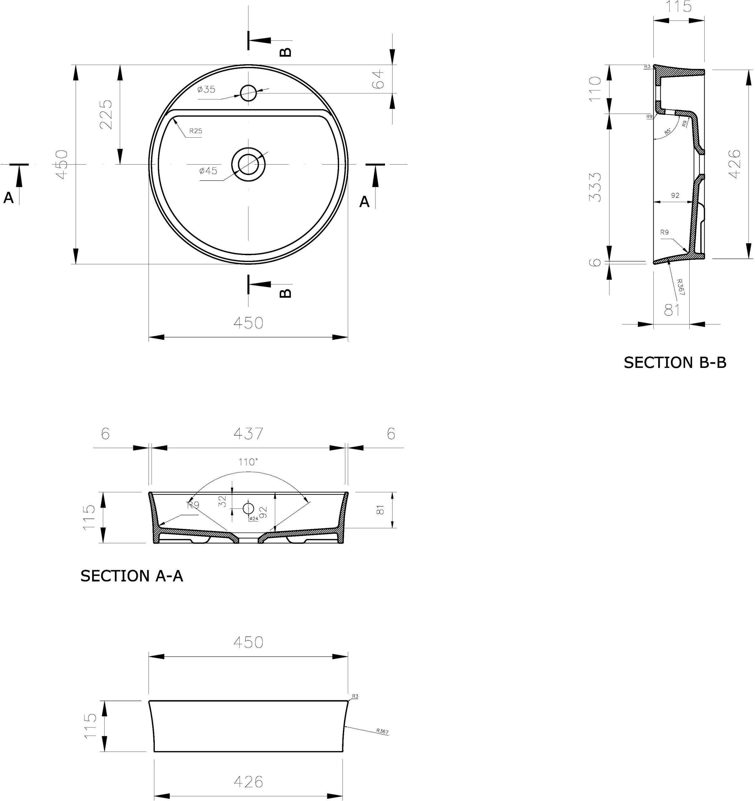 Рукомойник BOCCHI Slim Line 1599-061-0126, глянцевая белая