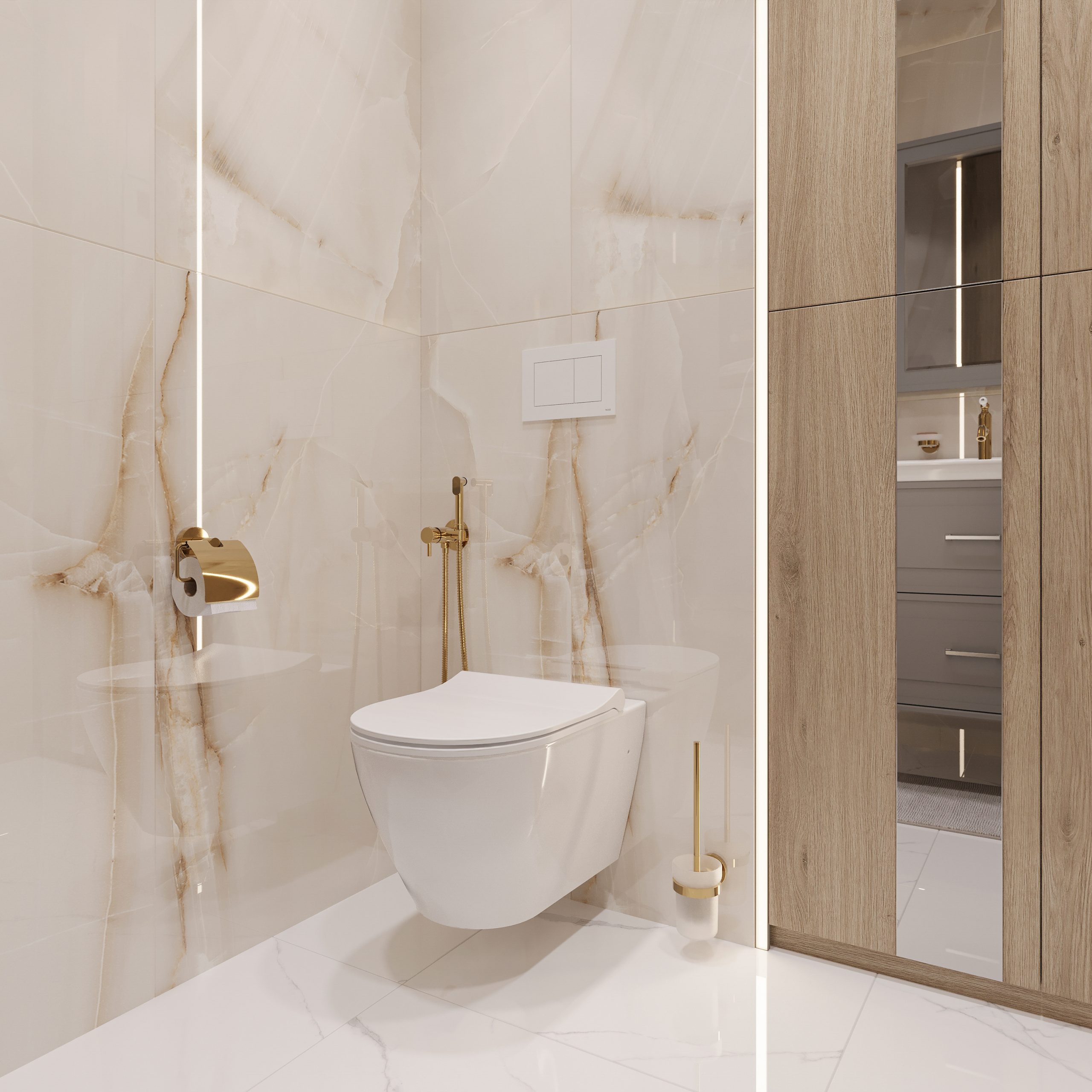 Ершик DEKOR BANYO Alina Gold A40 6009 02