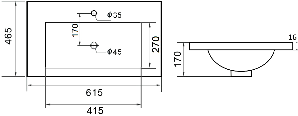 Раковина STWORKI Ольтен OLT-02kv