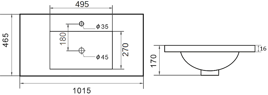 Раковина STWORKI Ольтен OLT-04kv