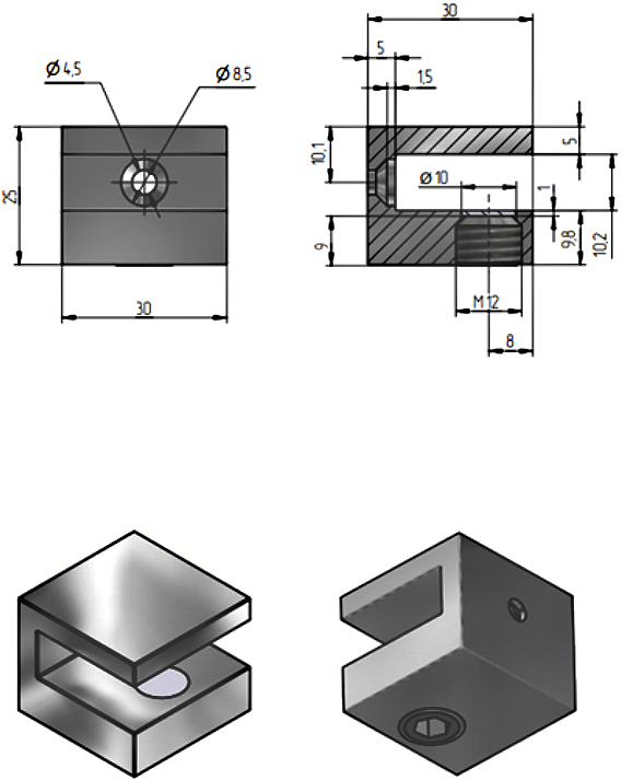 Полка STWORKI Glass Shelf 100 полкодержатели черные