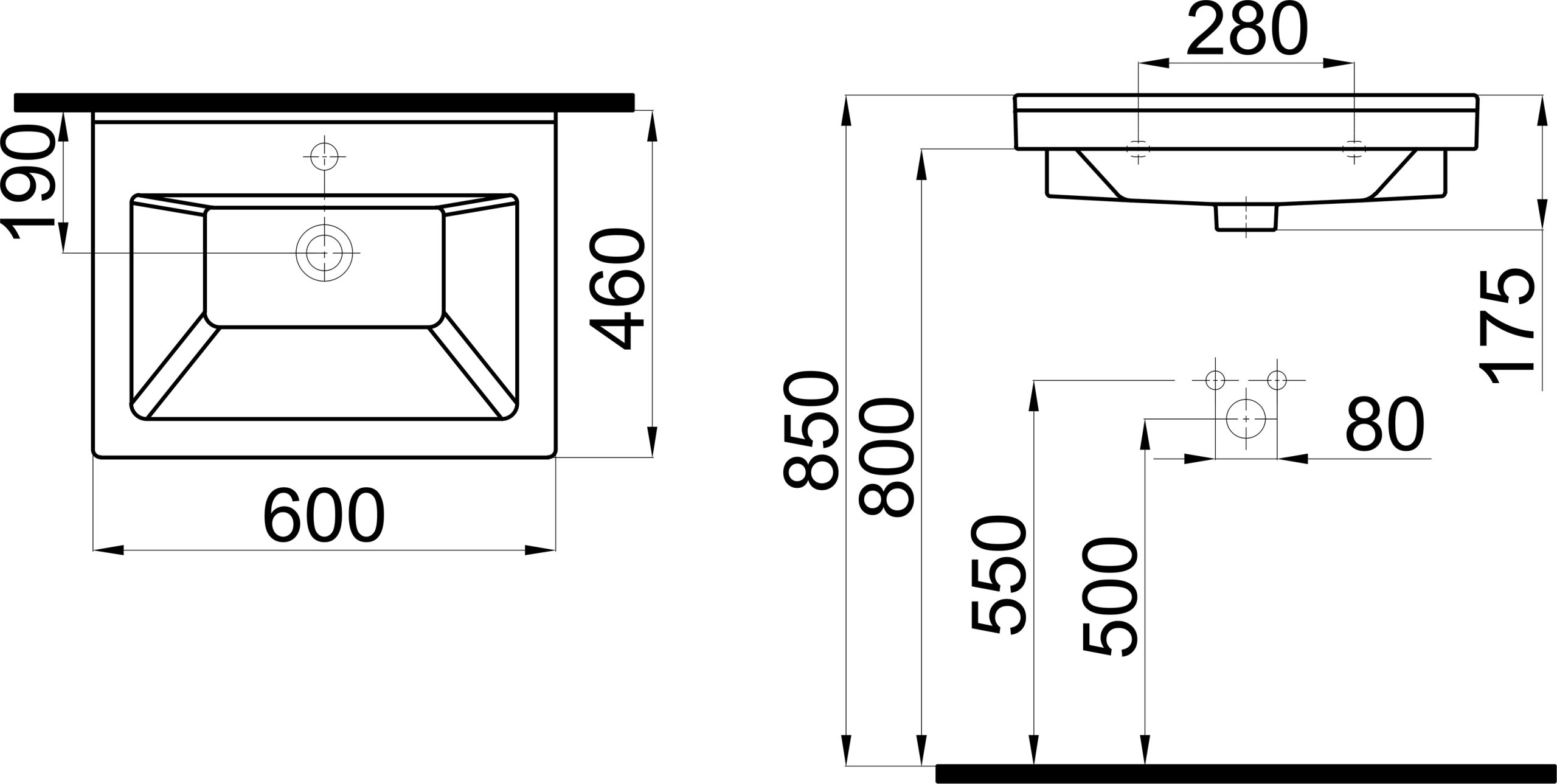 Раковина STWORKI 60 K0201-5605