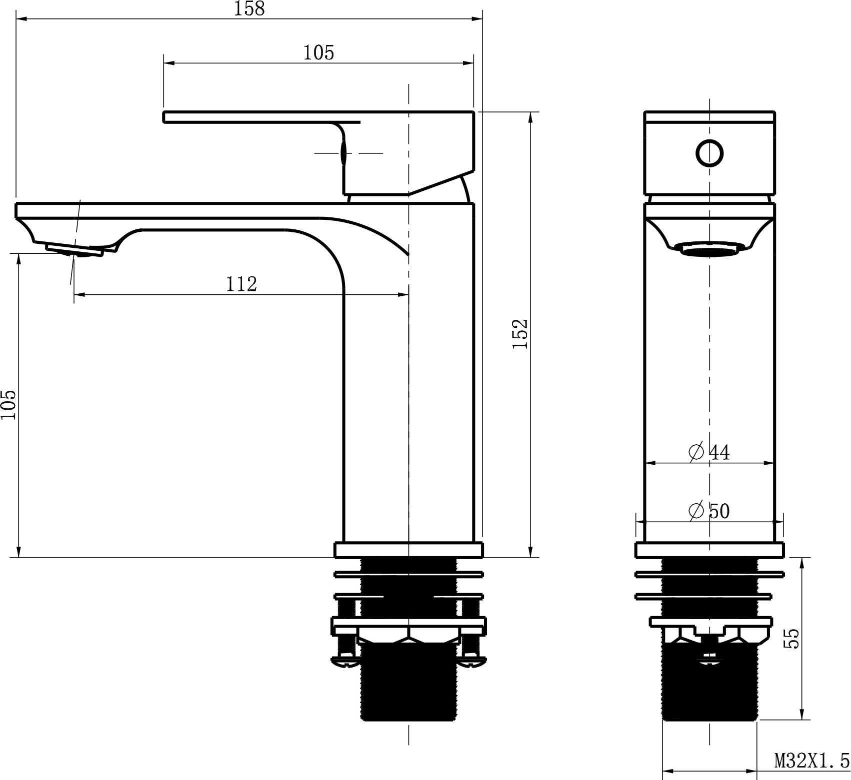 Смеситель для раковины STWORKI Ларвик WFD16002