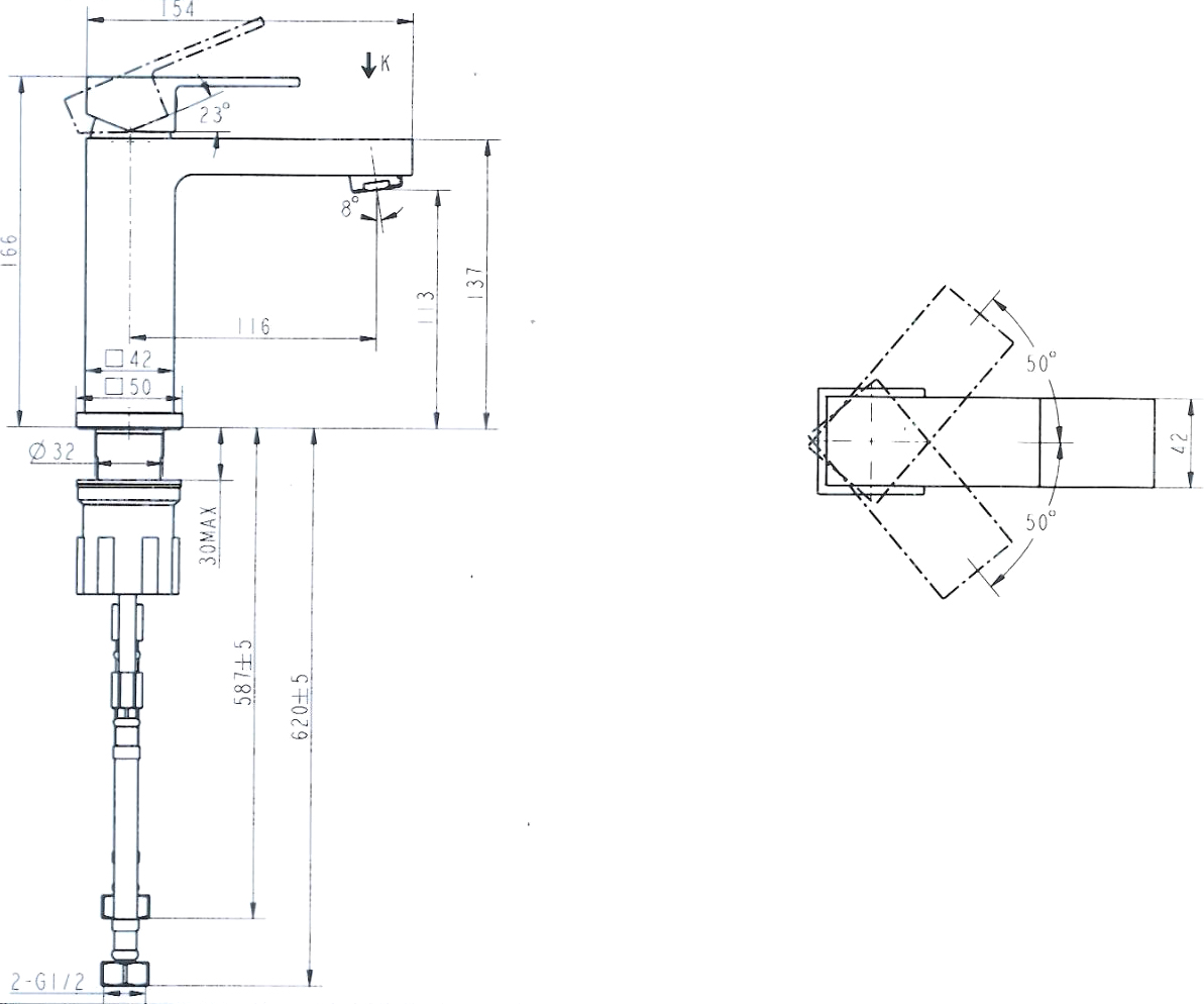 Смеситель для раковины STWORKI Кронборг HDA4691M1